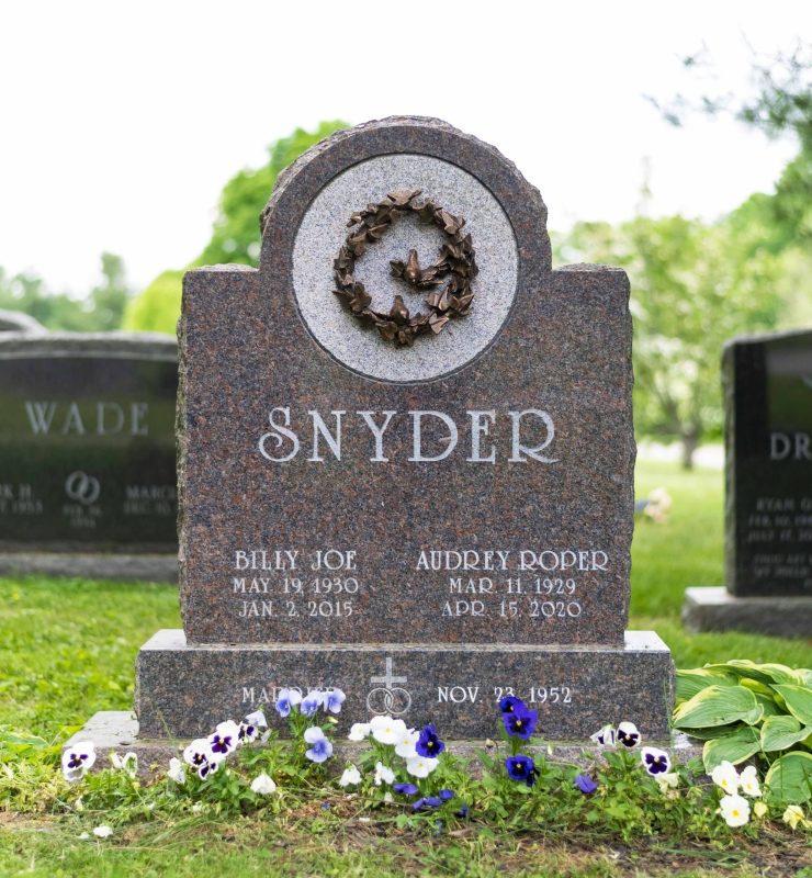 Snyder Memorial with Bronze Art