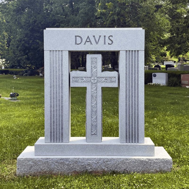 Davis Memorial with Large Cross and Columns