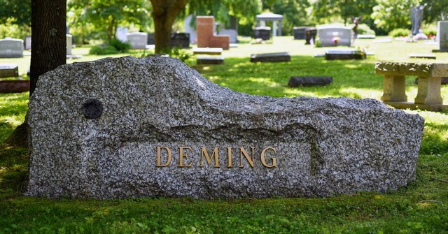 Deming Boulder Cremation Memorial with Bronze Letters